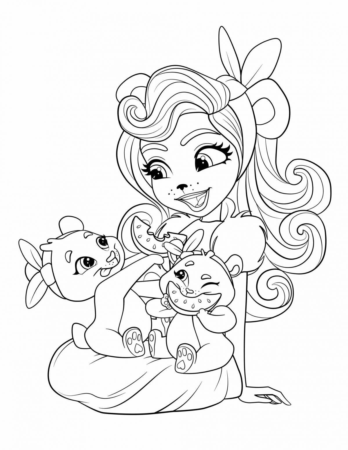 Great enchancimals coloring pages for kids