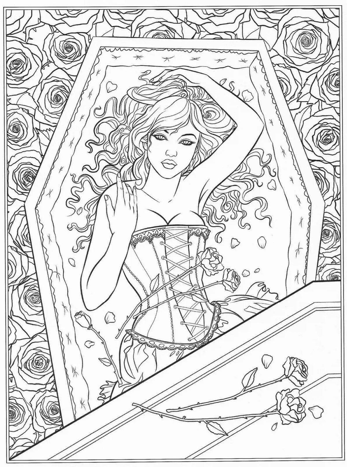 Fascinating adult coloring book