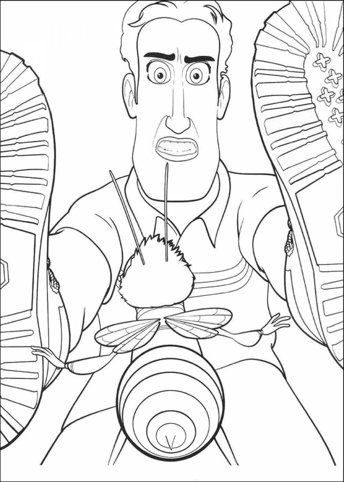 Glowing Honey Plot coloring page
