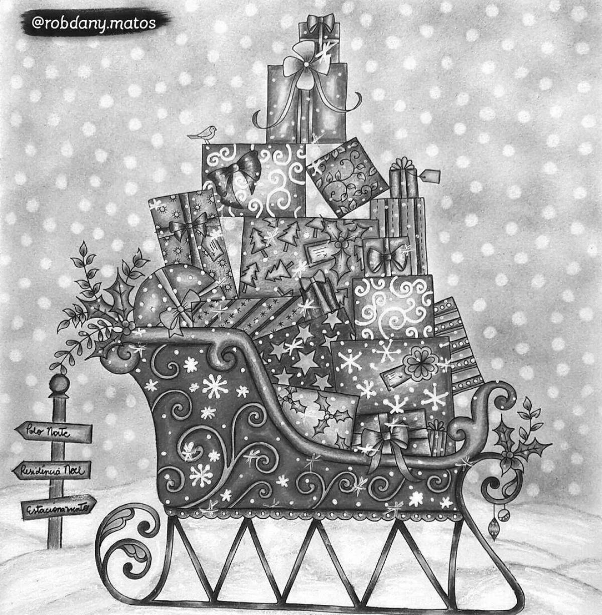 Sparkly Christmas Wonder Coloring Pages