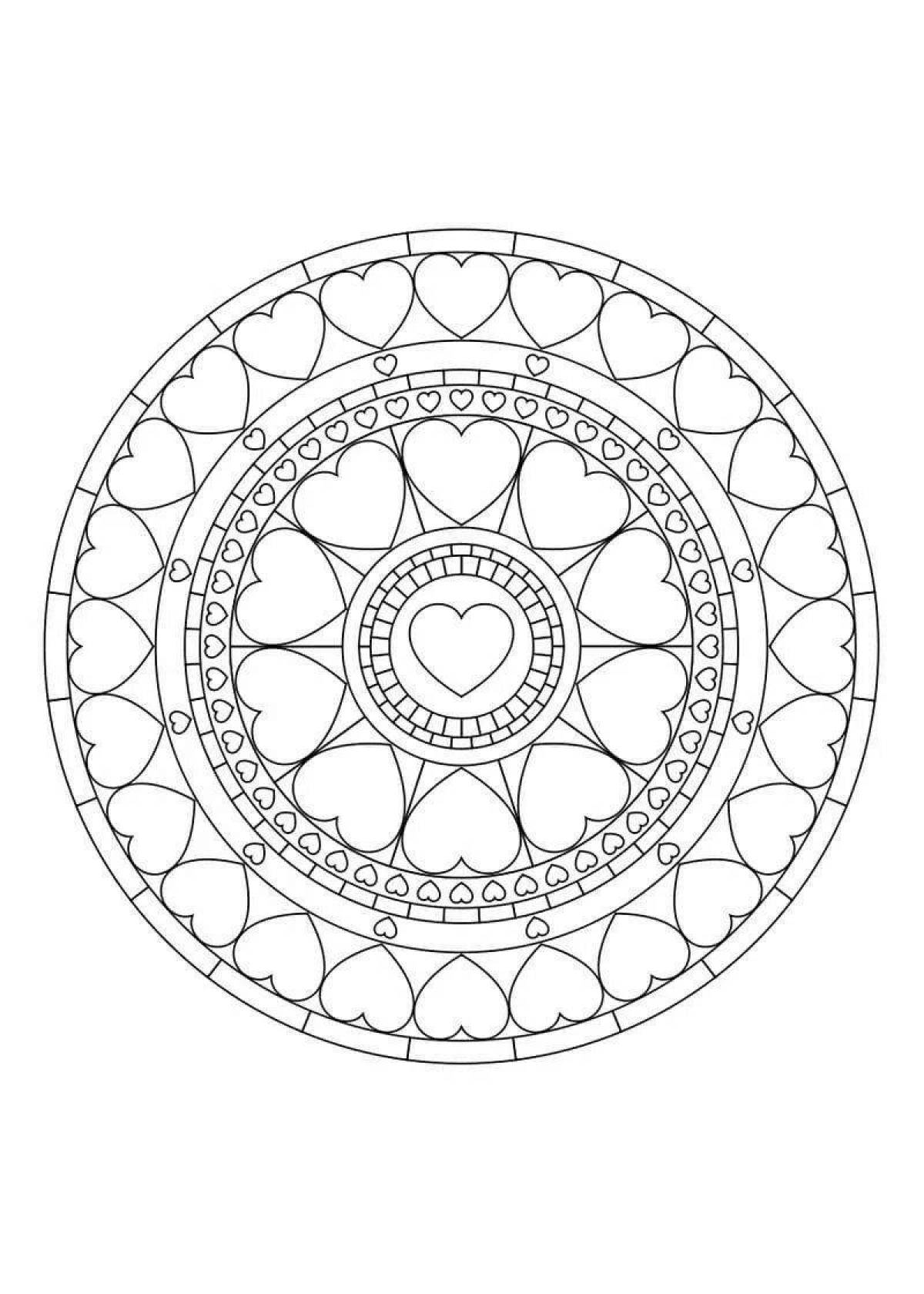 Radiant coloring page circle of life готовая работа