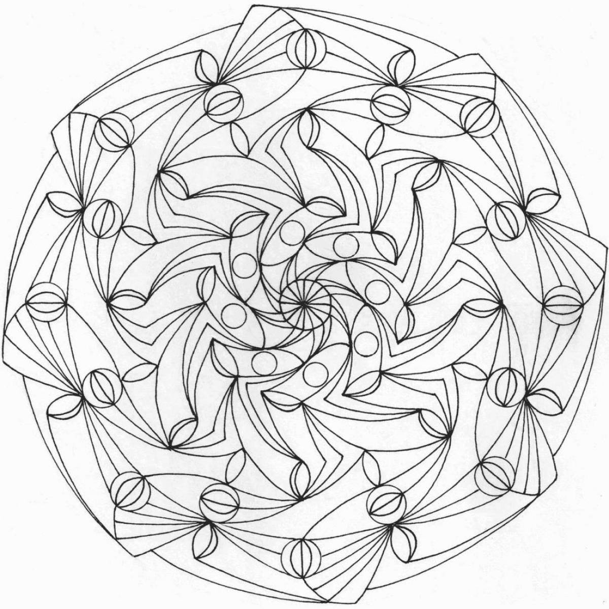 Perfect coloring page circle of life готовая работа