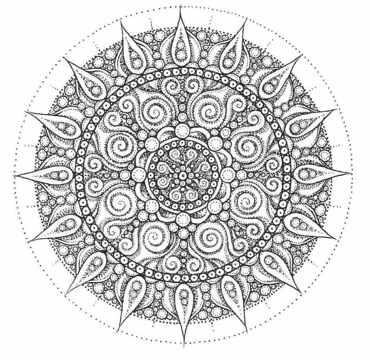 Sublime coloring page circle of life готовая работа