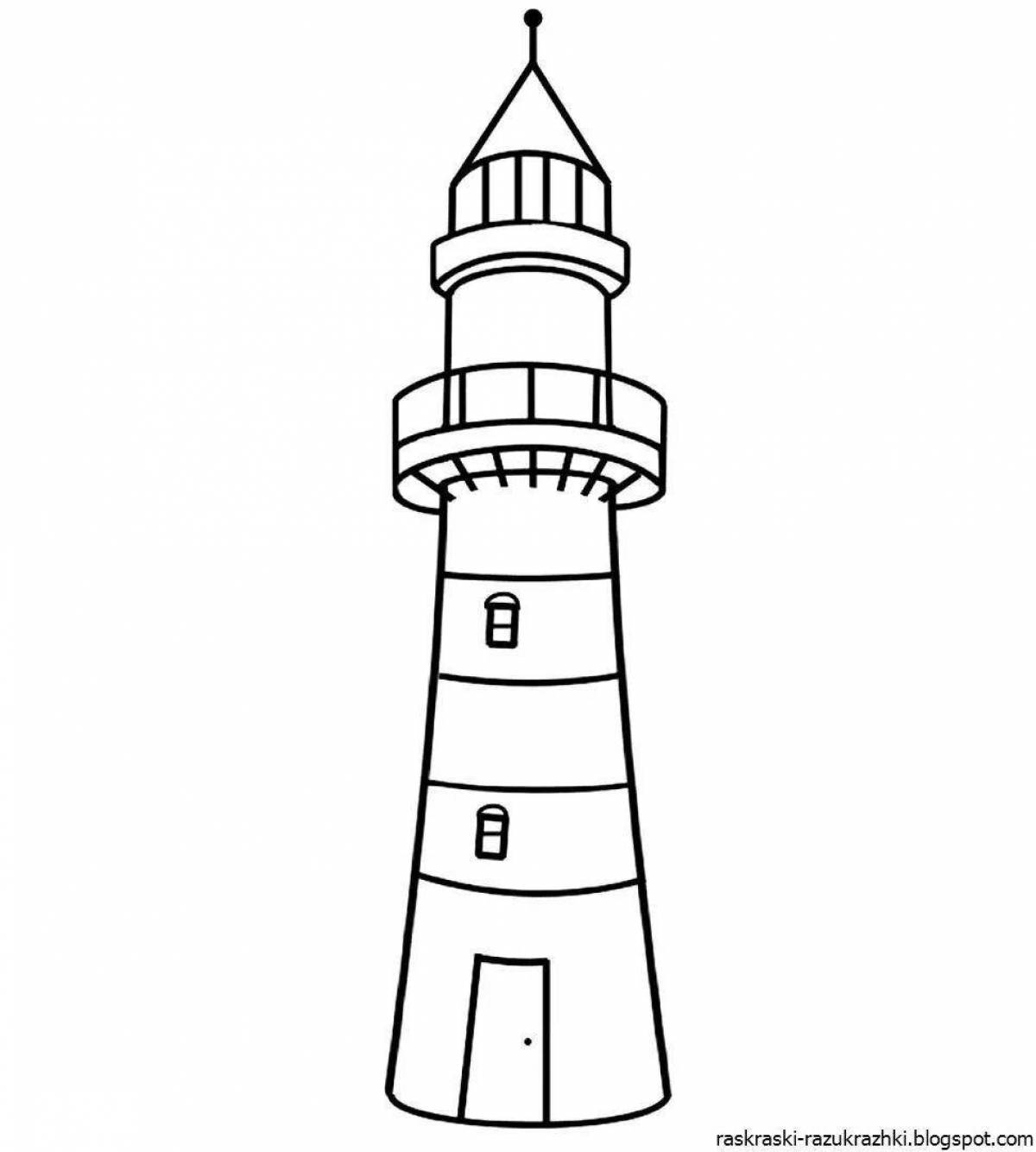 Great electric towers coloring pages for kids