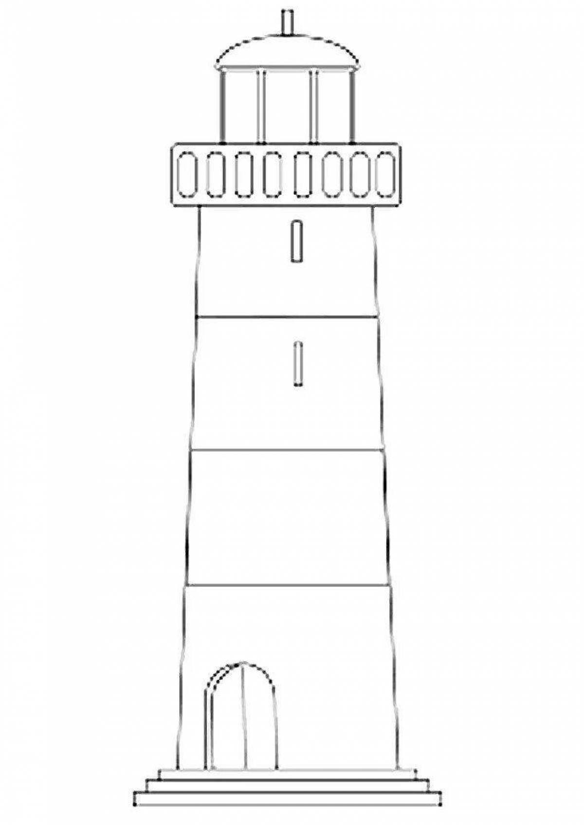 Adorable electric tower coloring pages for kids