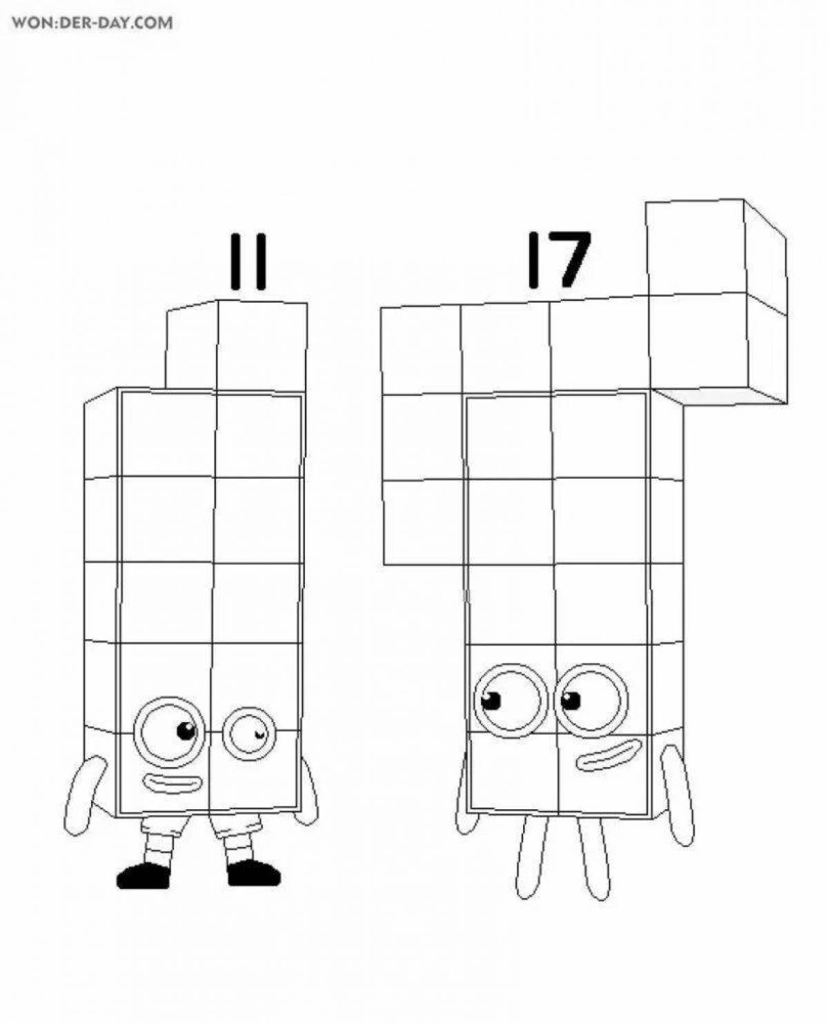 Bright digital block 6