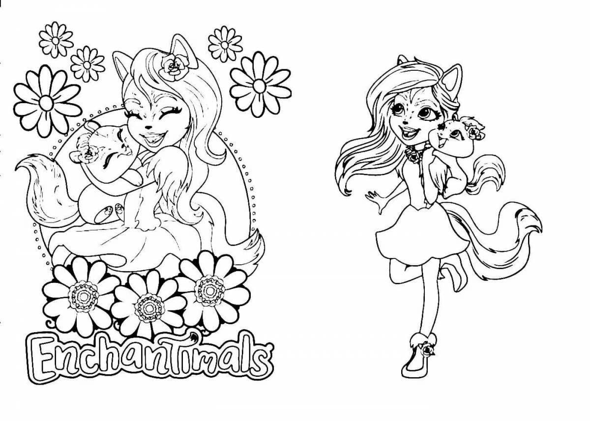 Bright inchanchymus coloring page