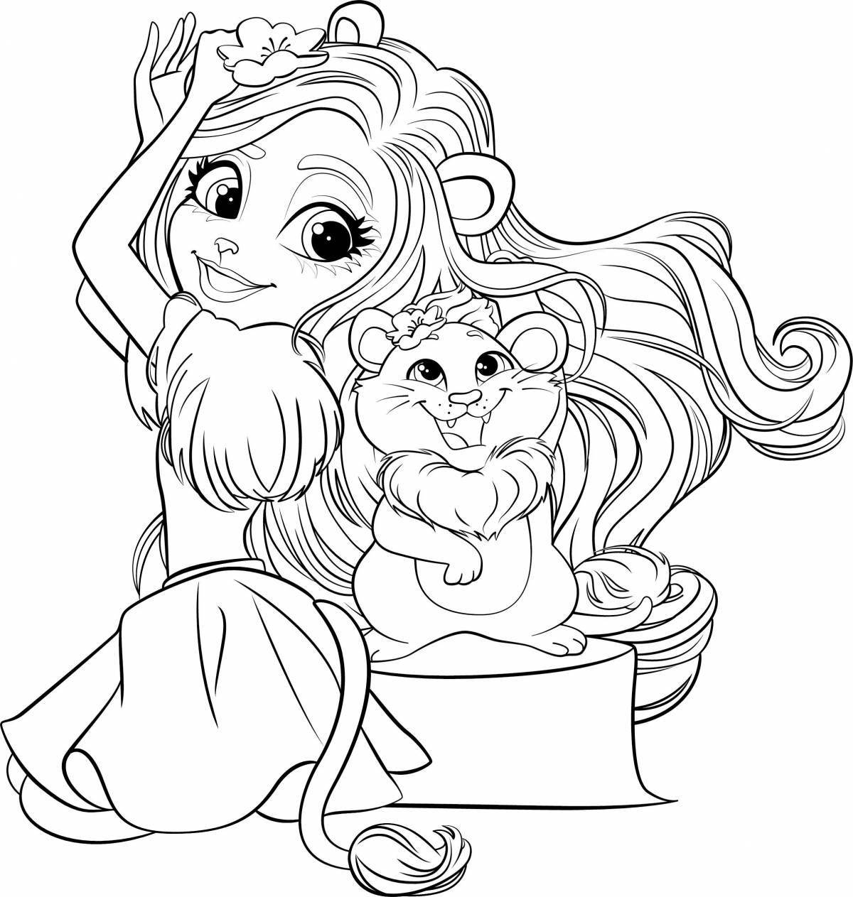 Cute inchanchymus coloring page