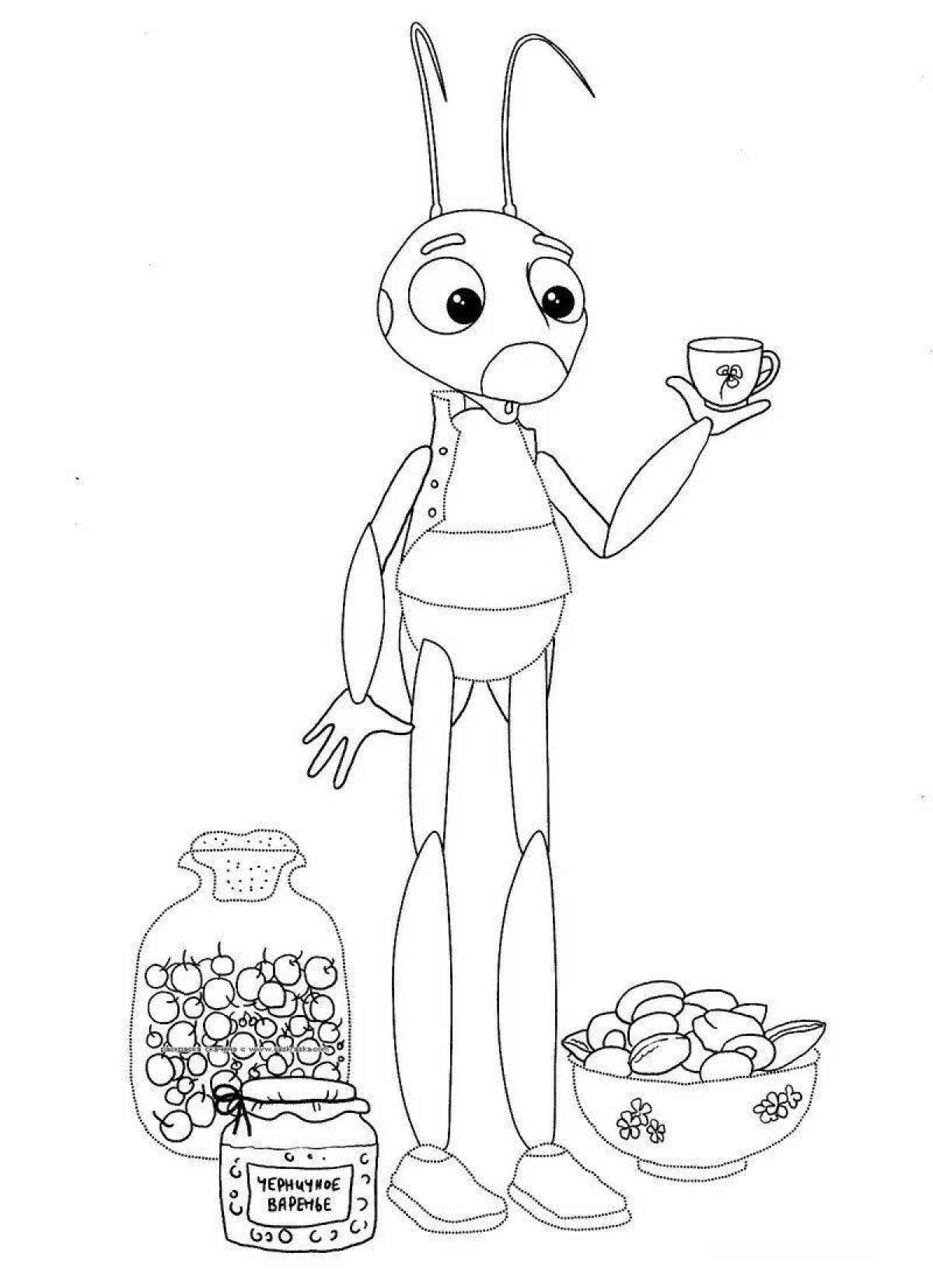 Living kuzya coloring for kids