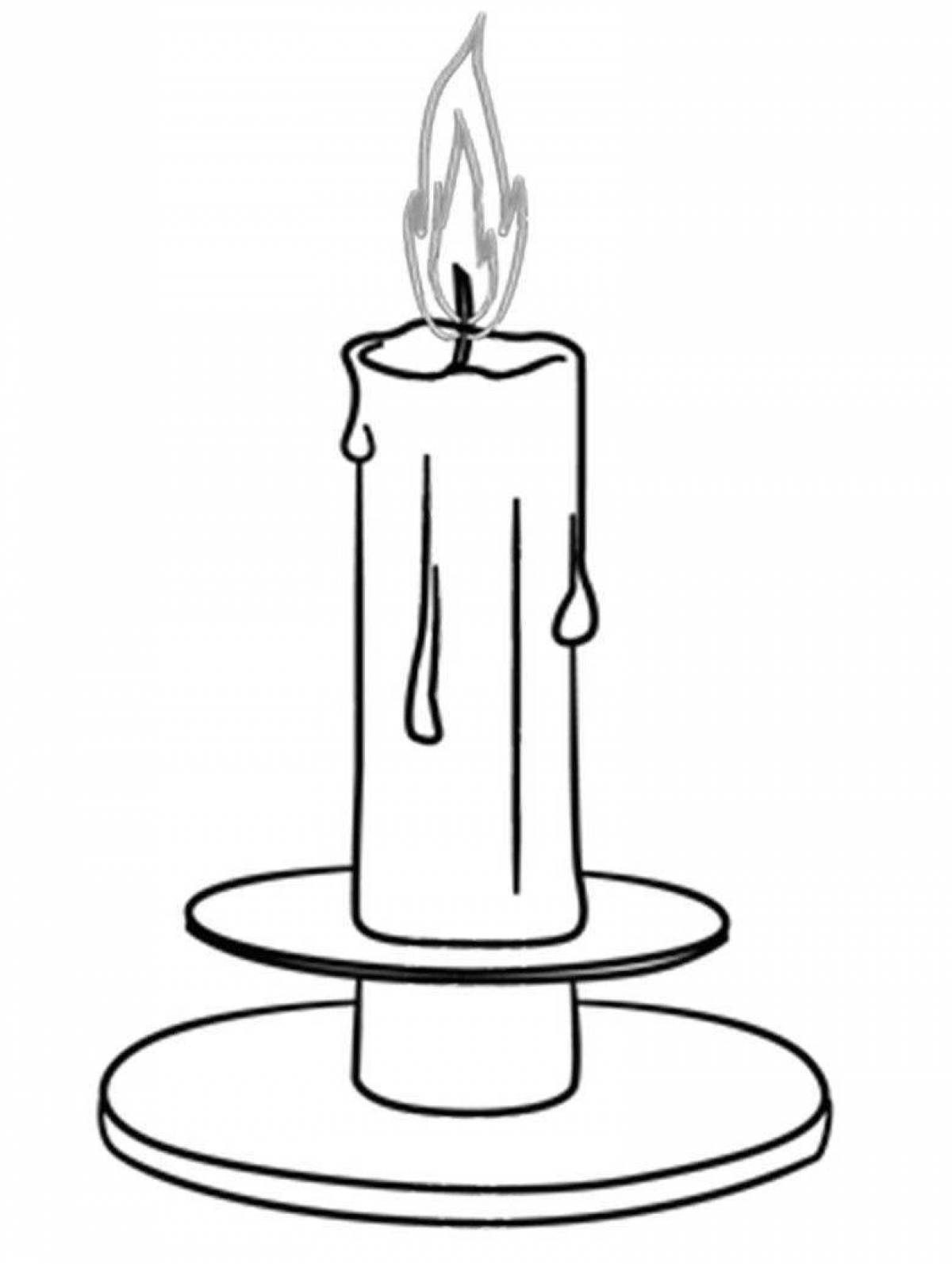 Candle of Remembrance coloring book for babies