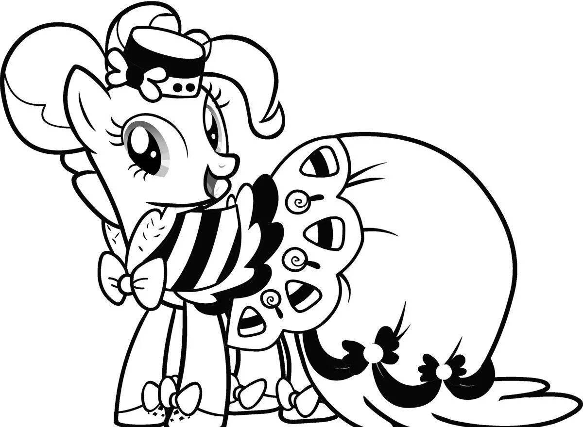 Photo Sunny pinkie pie coloring book for girls