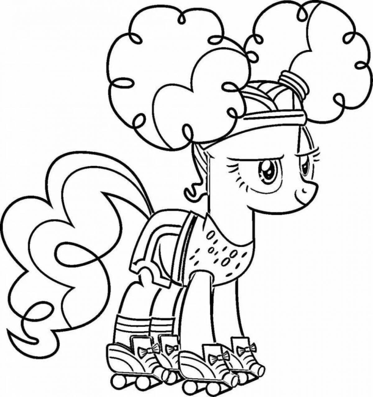 Photo Pinkie pie live coloring for girls