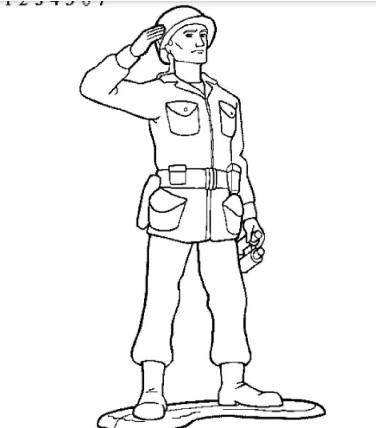 Domestic military coloring