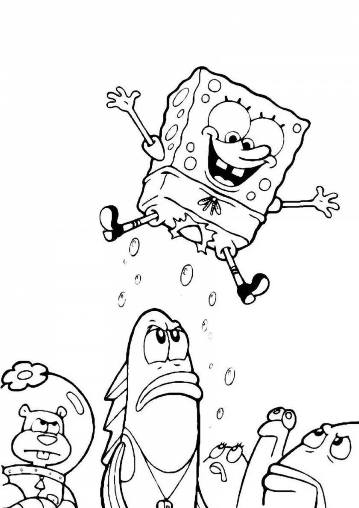 Spongebob amazing coloring book all heroes