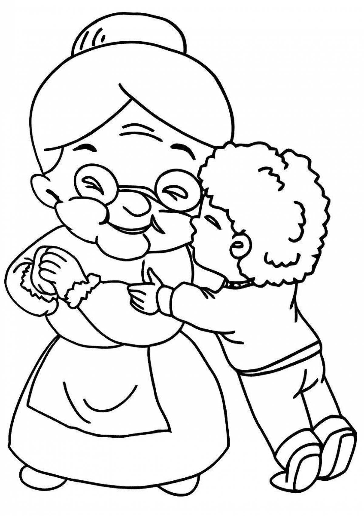 Glorious hug day coloring pages for kids