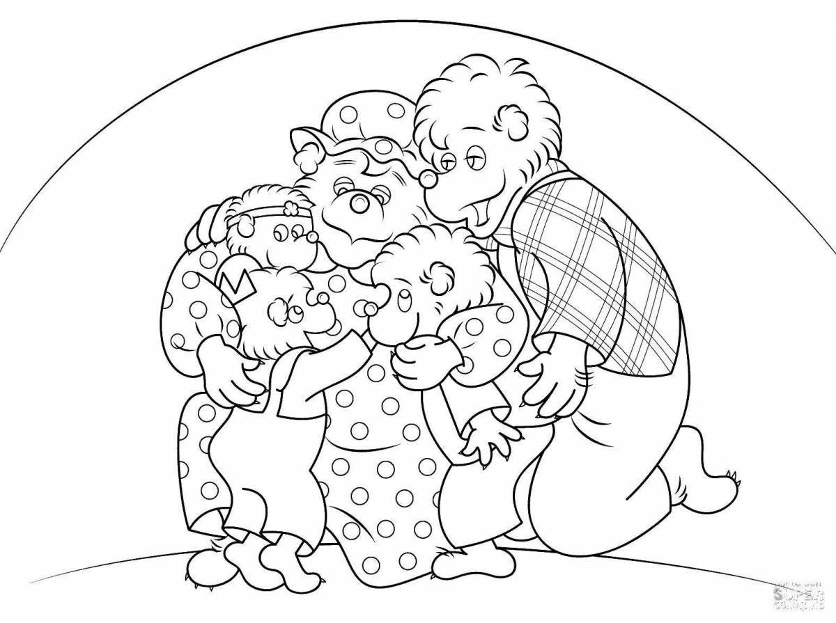 Hug day coloring pages for kids