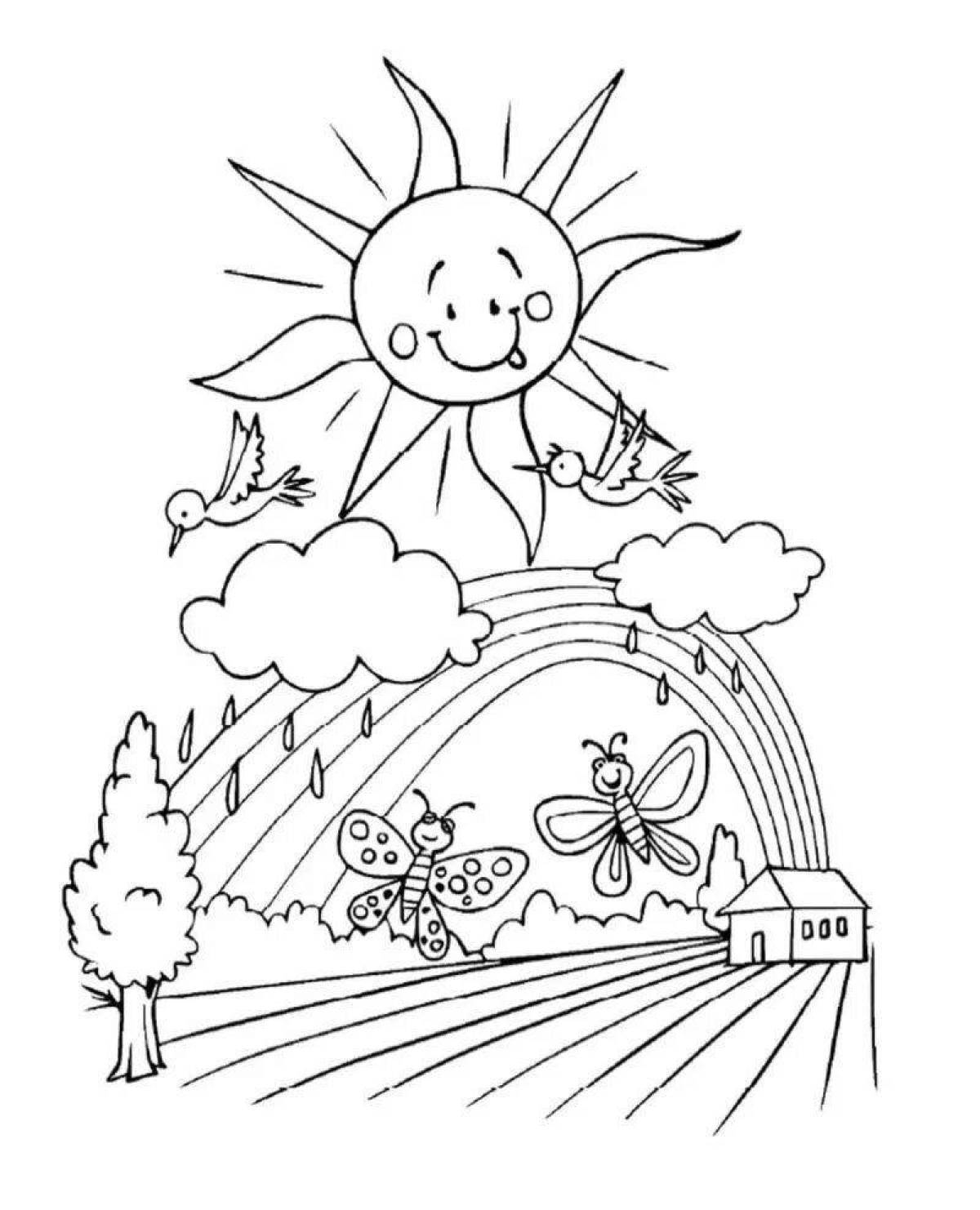 Calm, may there always be peace coloring page