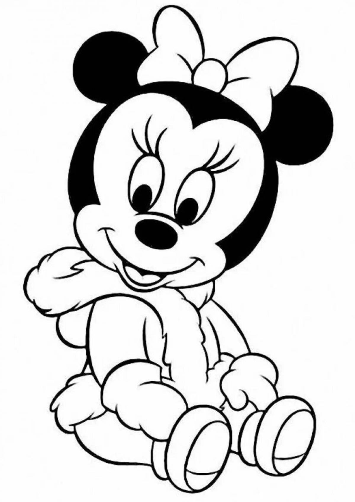 Fun coloring Minnie mouse for kids