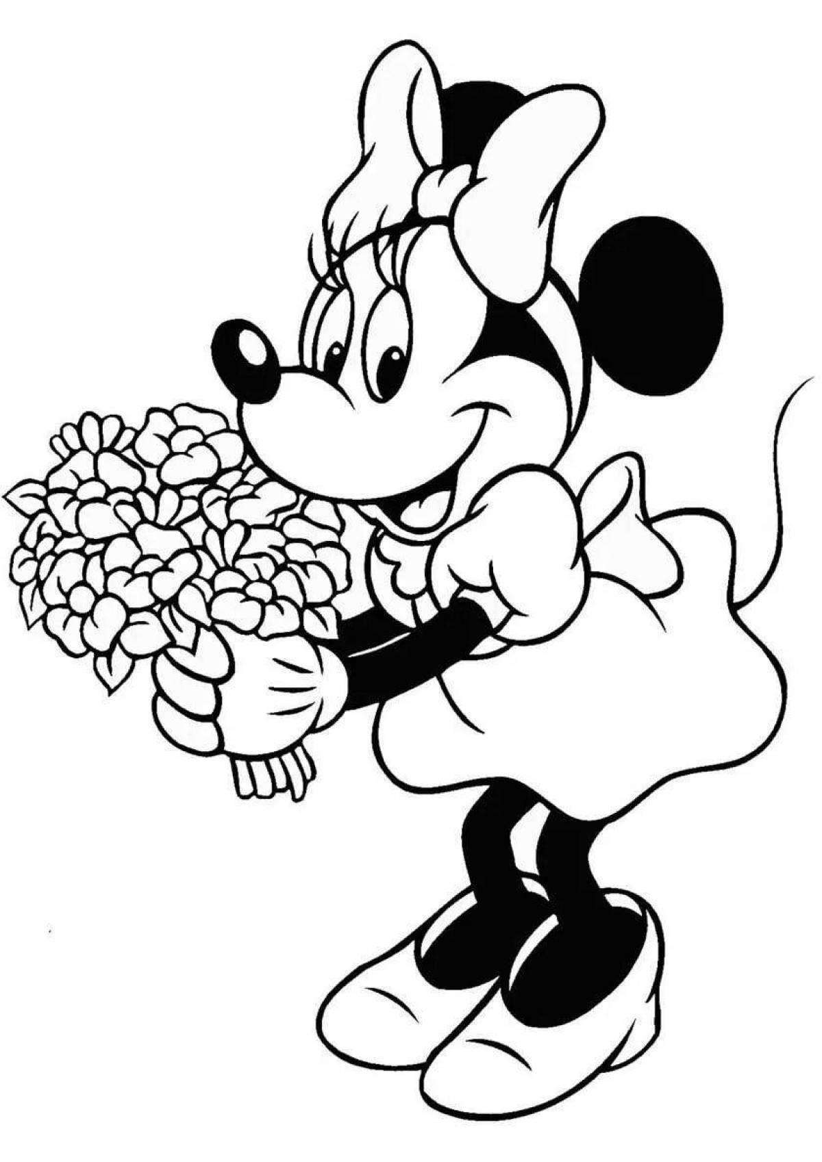 Delightful minnie mouse coloring book for kids