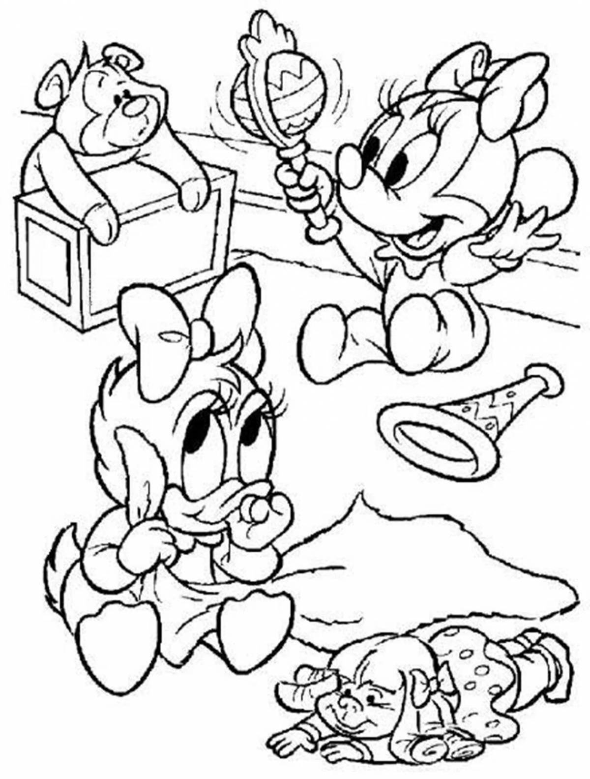 A fun Minnie Mouse coloring book for kids