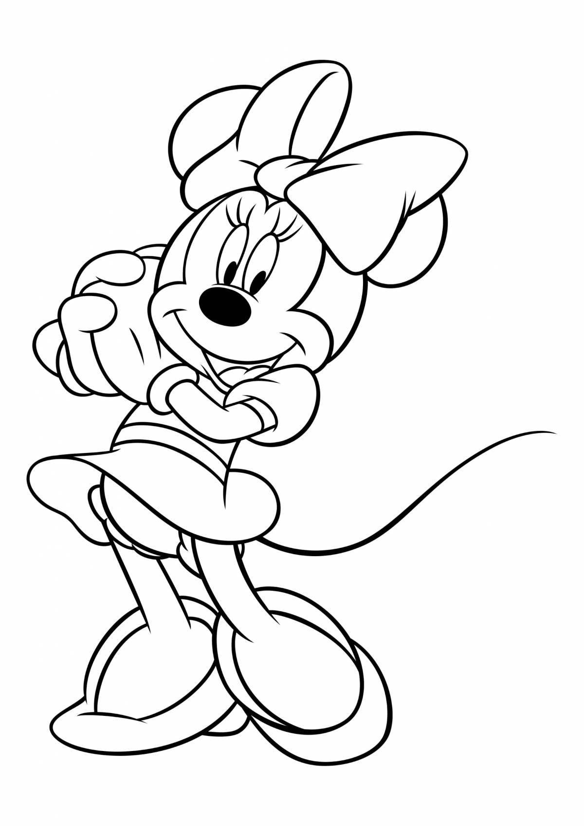 Great minnie mouse coloring book for kids