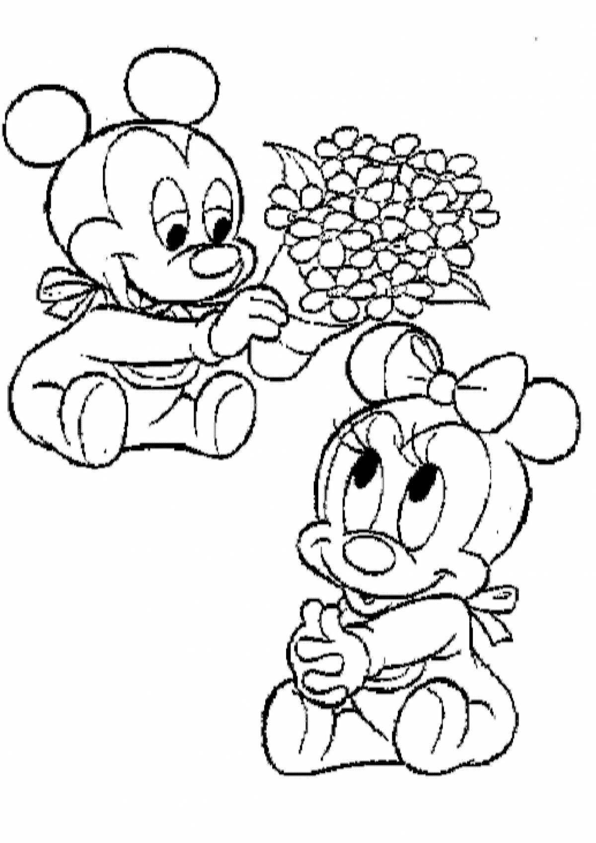 Minnie mouse wonderful coloring book for kids