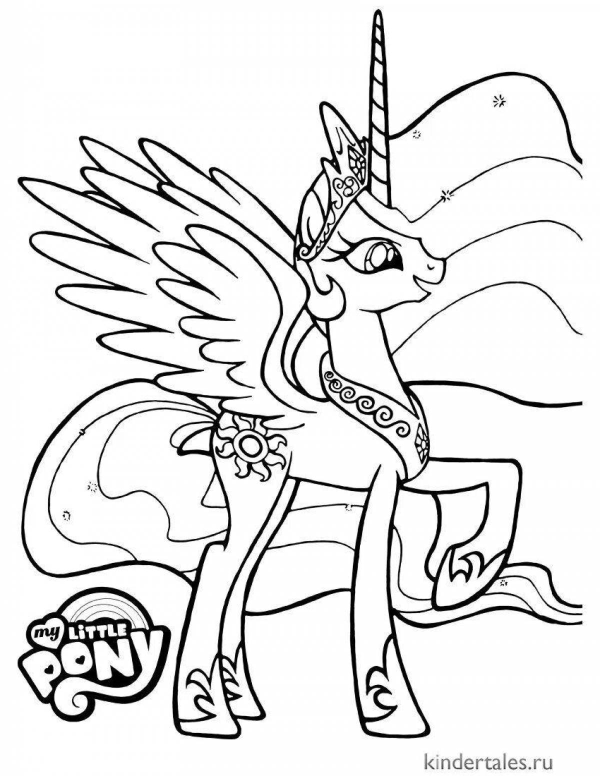 Brilliant celestia coloring pages for kids