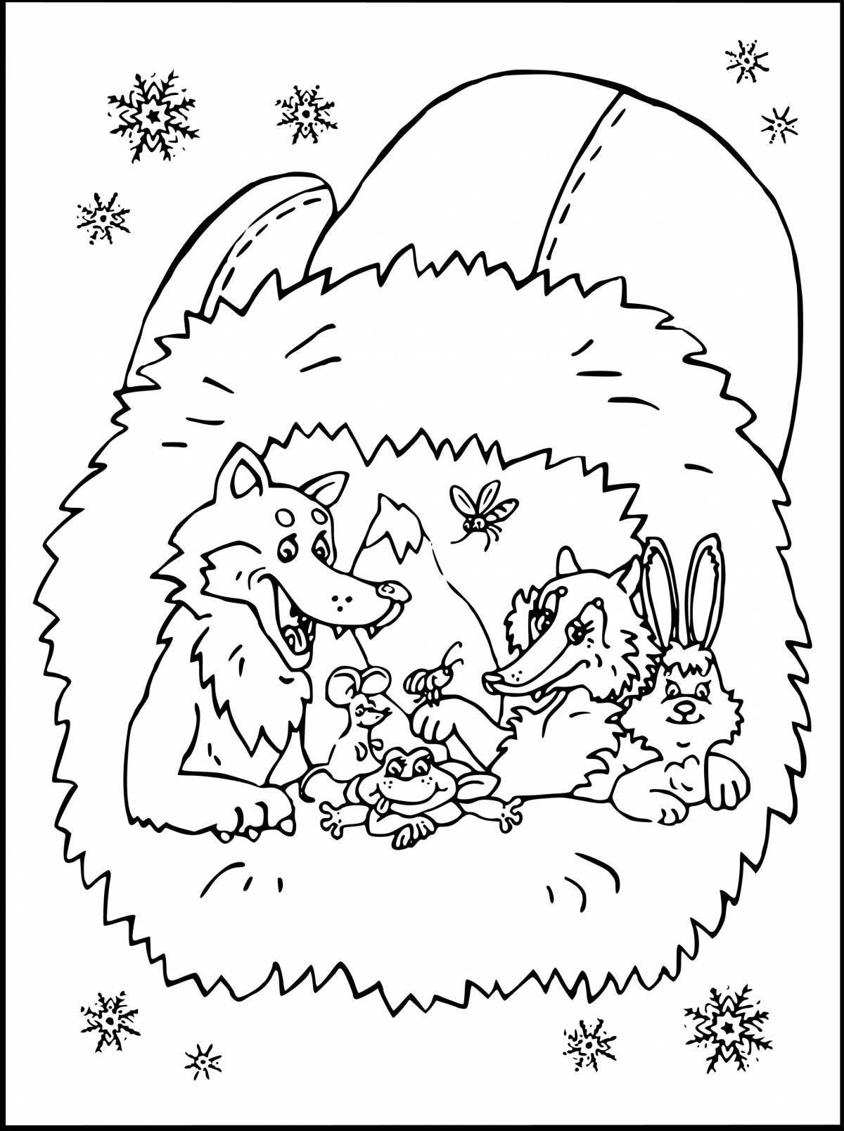 Glorious fairy tale coloring book for children