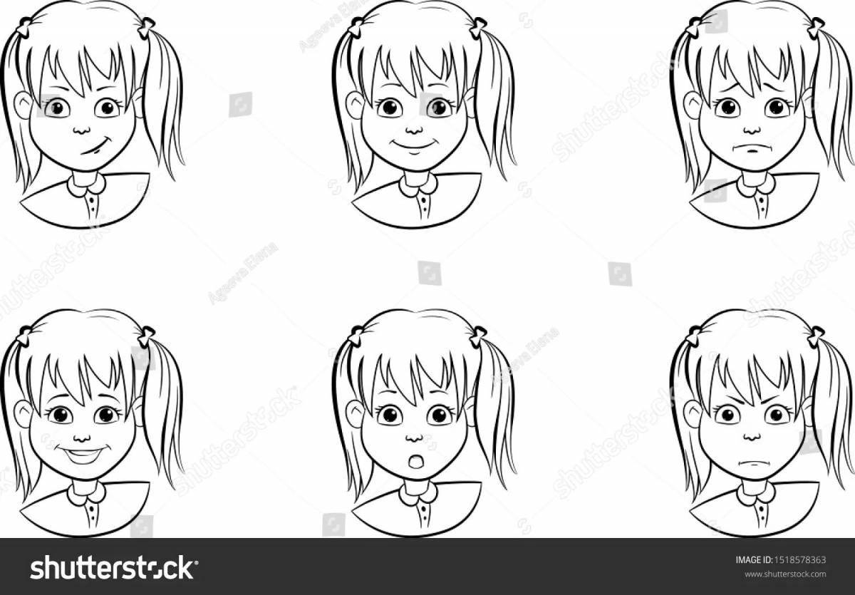 Tired face painting for kids