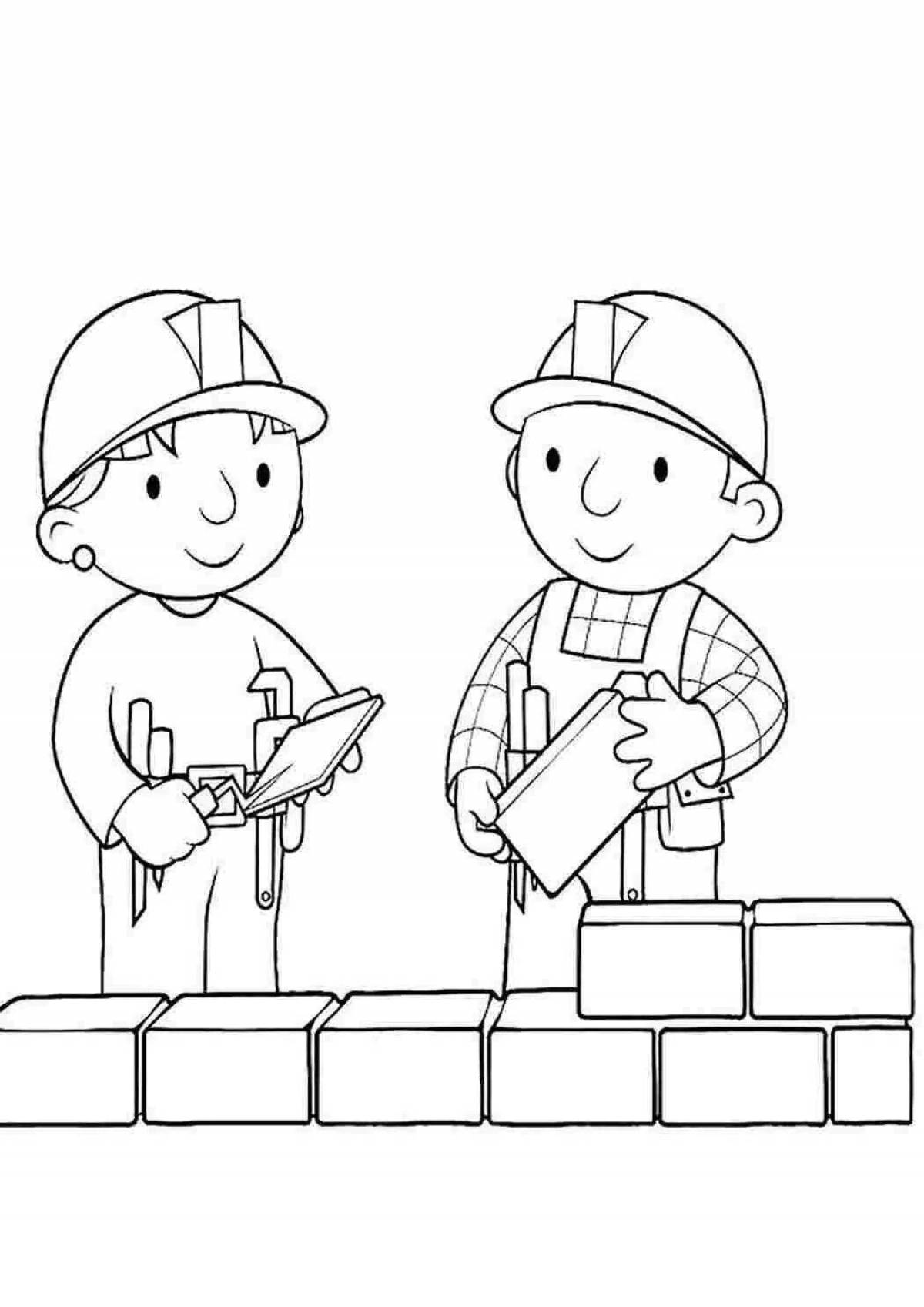 Fun coloring book safety for children