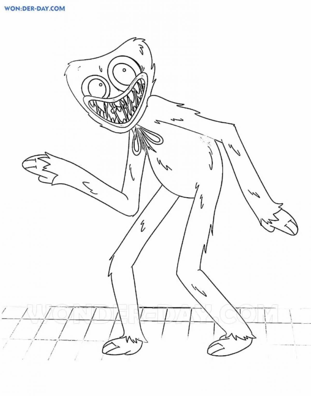 Photo A fun gas mask to play with poppies