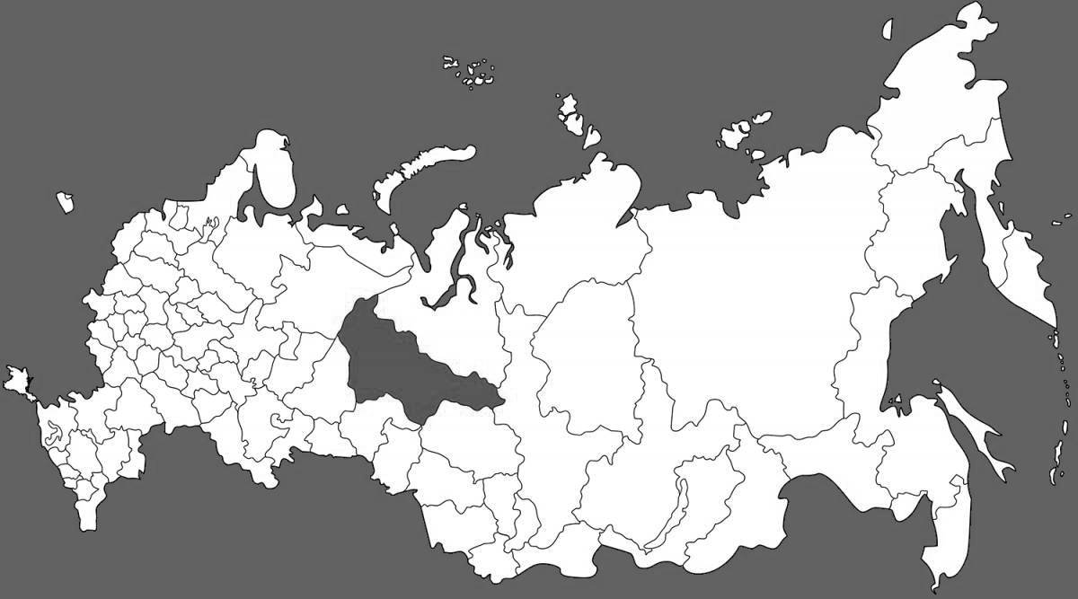 Map of russia with regions #4