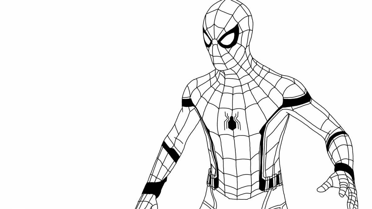 The Incredible Spider-Man Homecoming Coloring Page
