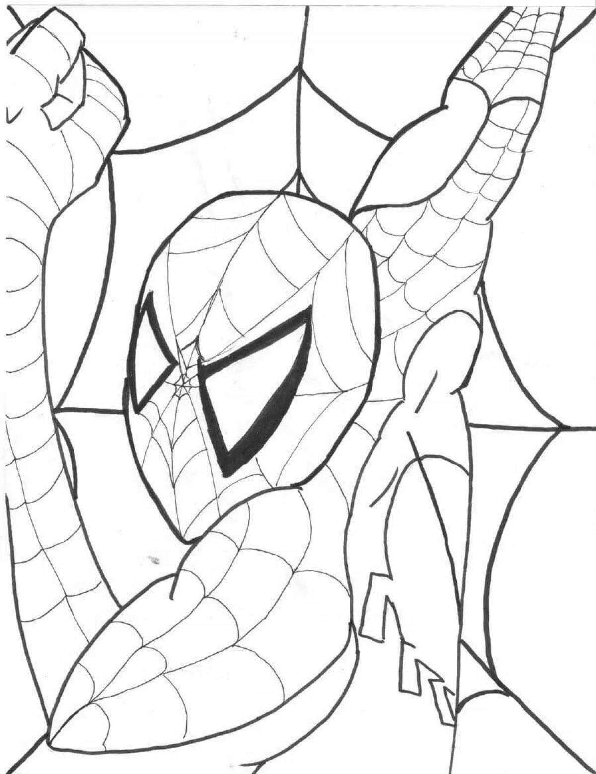 Spider-Man Homecoming Dynamic Coloring Page