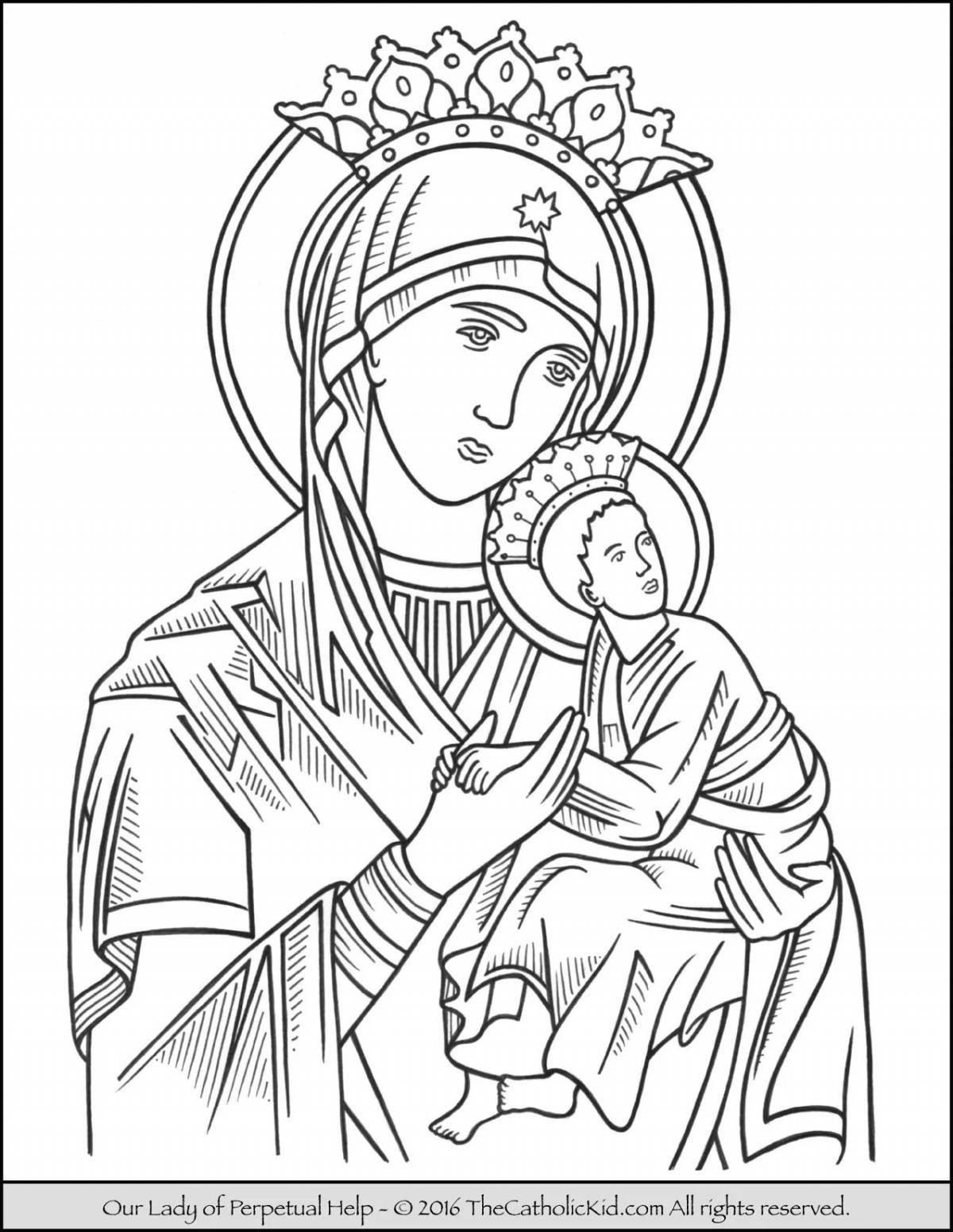 Ангелы и Дева Мария с младенцем — GX 40х50 см / Купить картину по номерам Paintboy