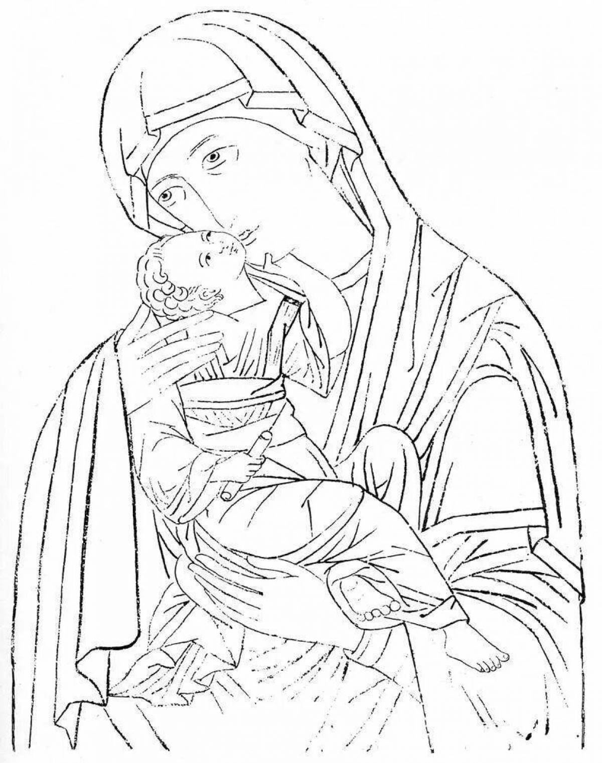 Дева мария с младенцем #5