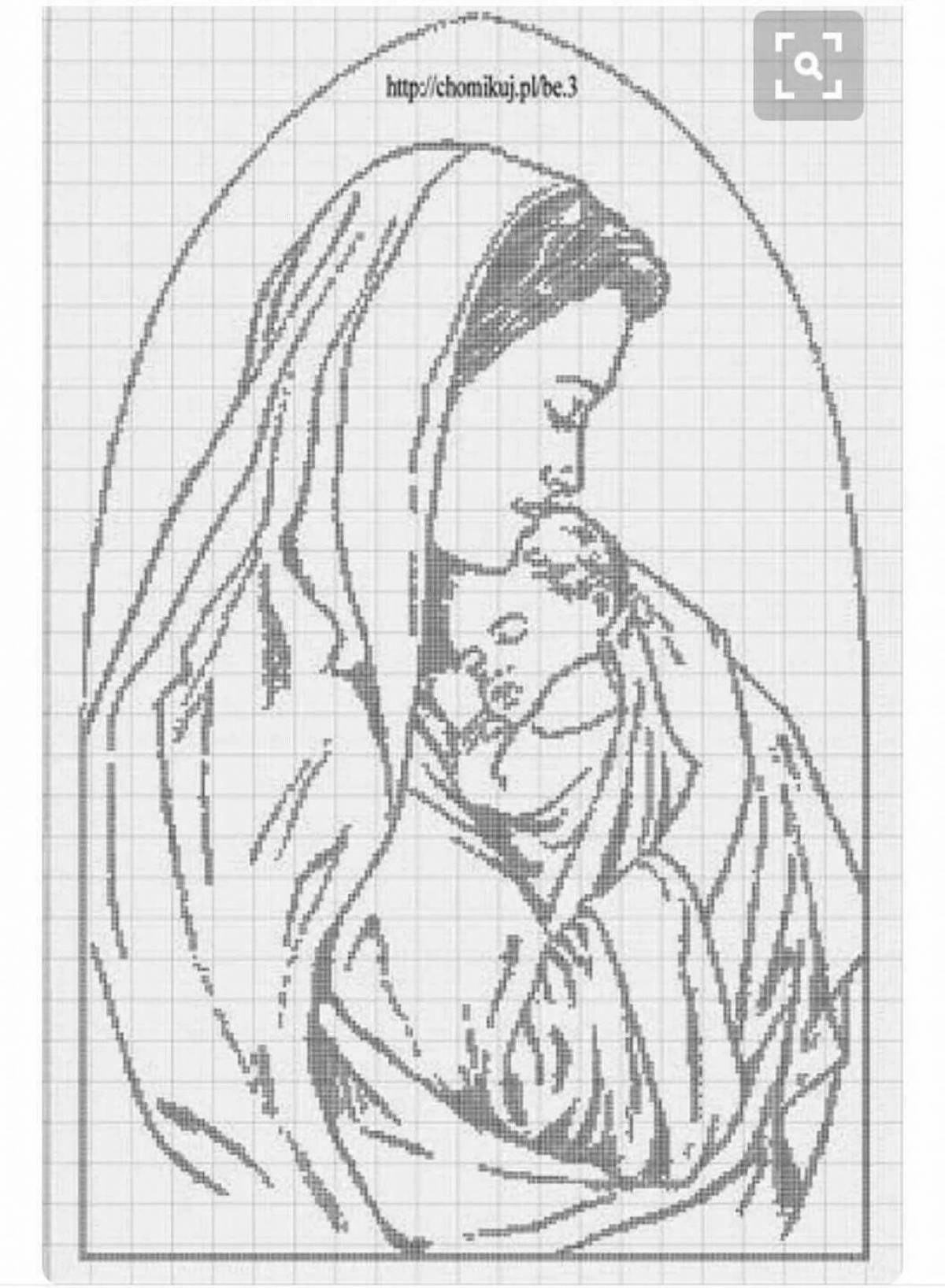 Дева мария с младенцем #7