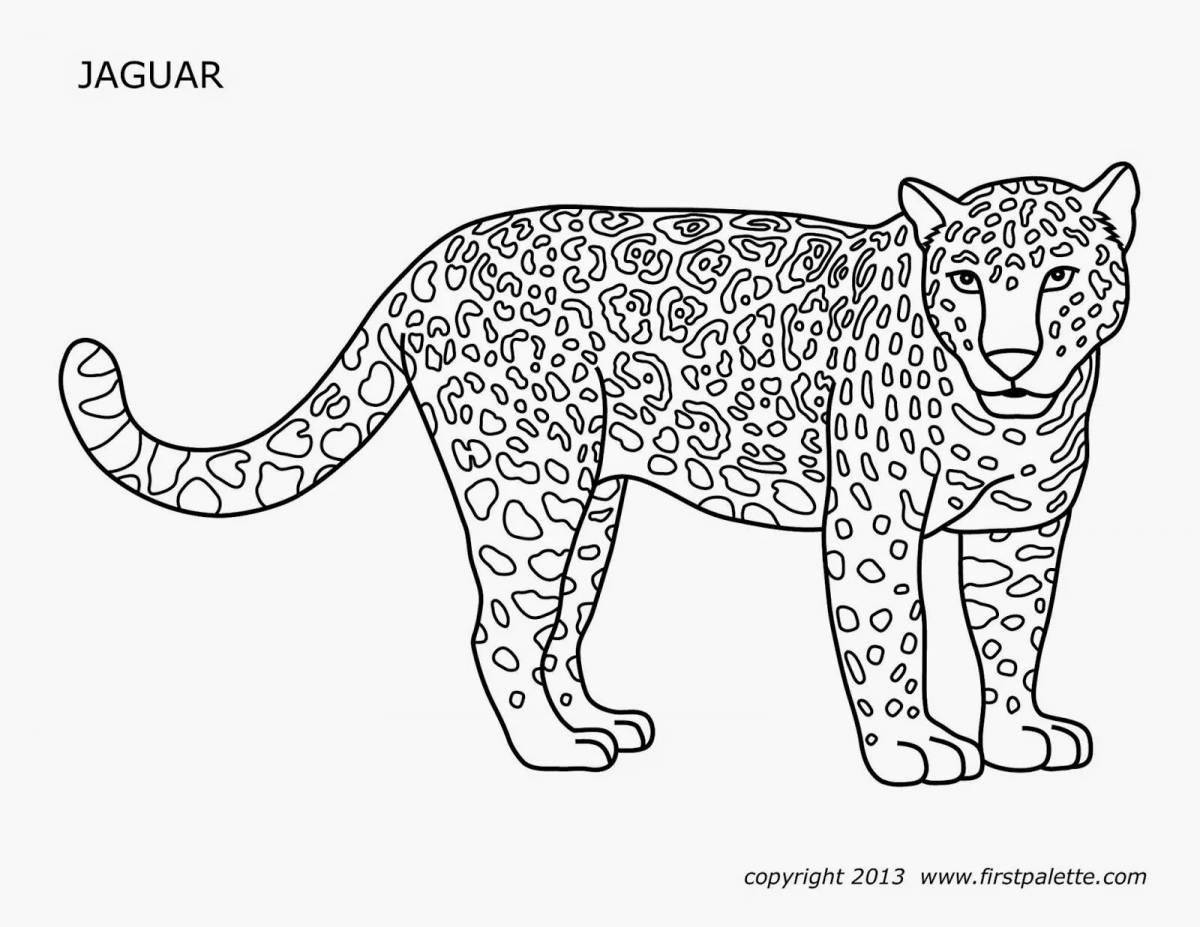 Jolly jaguar coloring book for kids