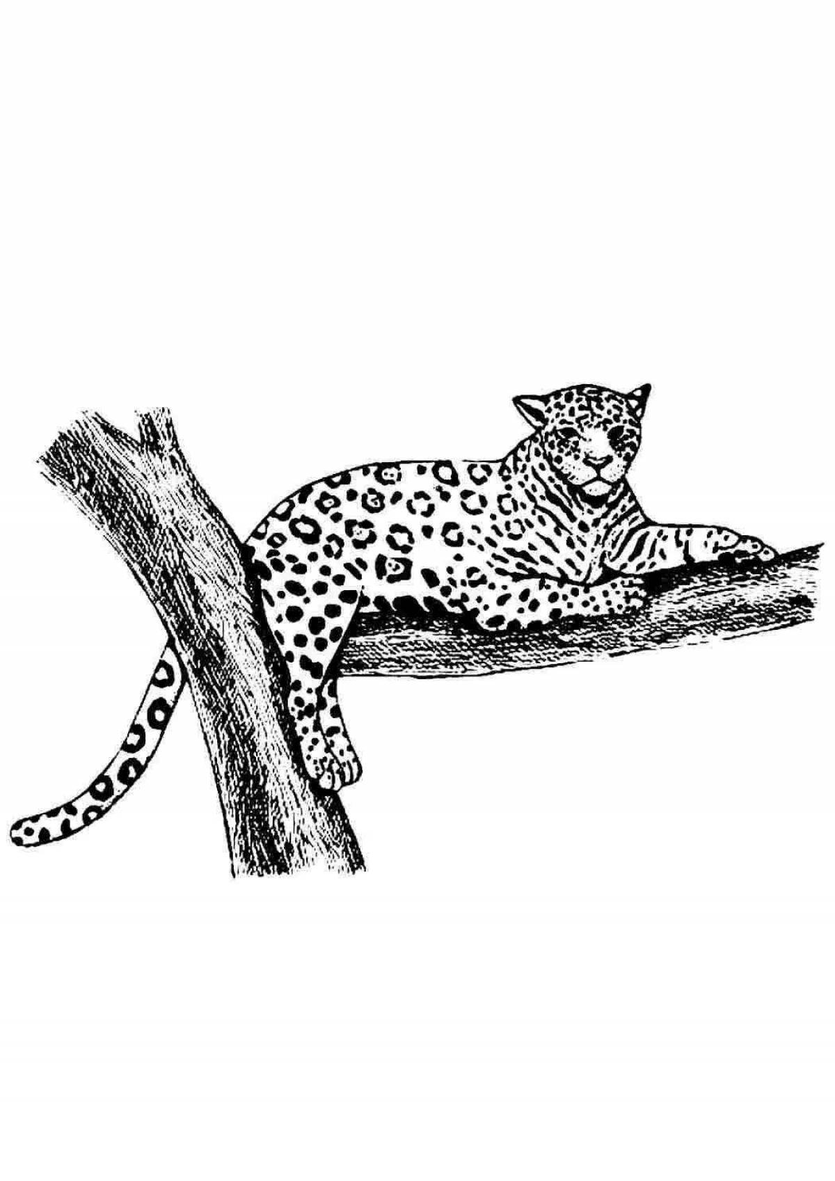 Joyful jaguar coloring book for kids