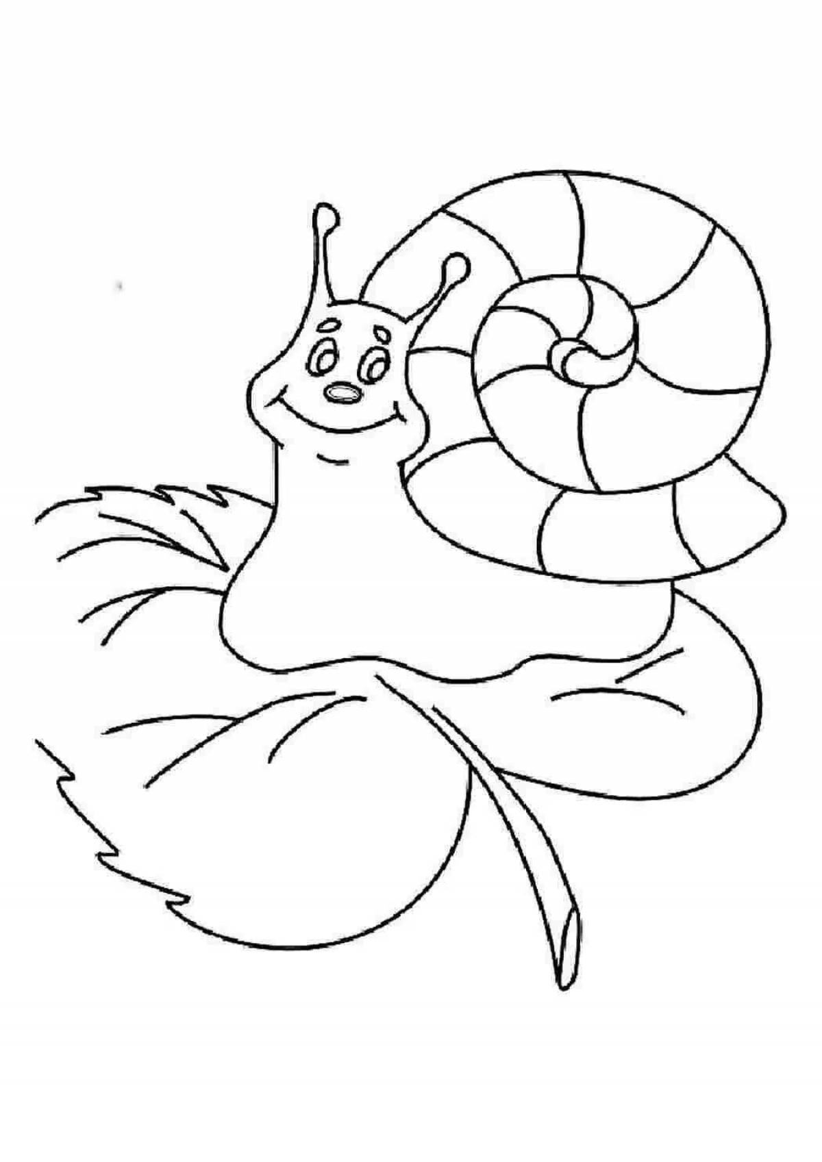 Snail drawing for kids #2