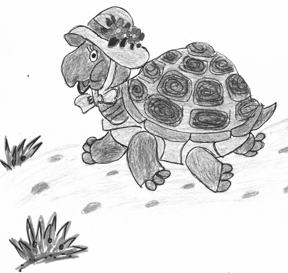 Волшебная раскраска черепаха тортилья из пиноккио
