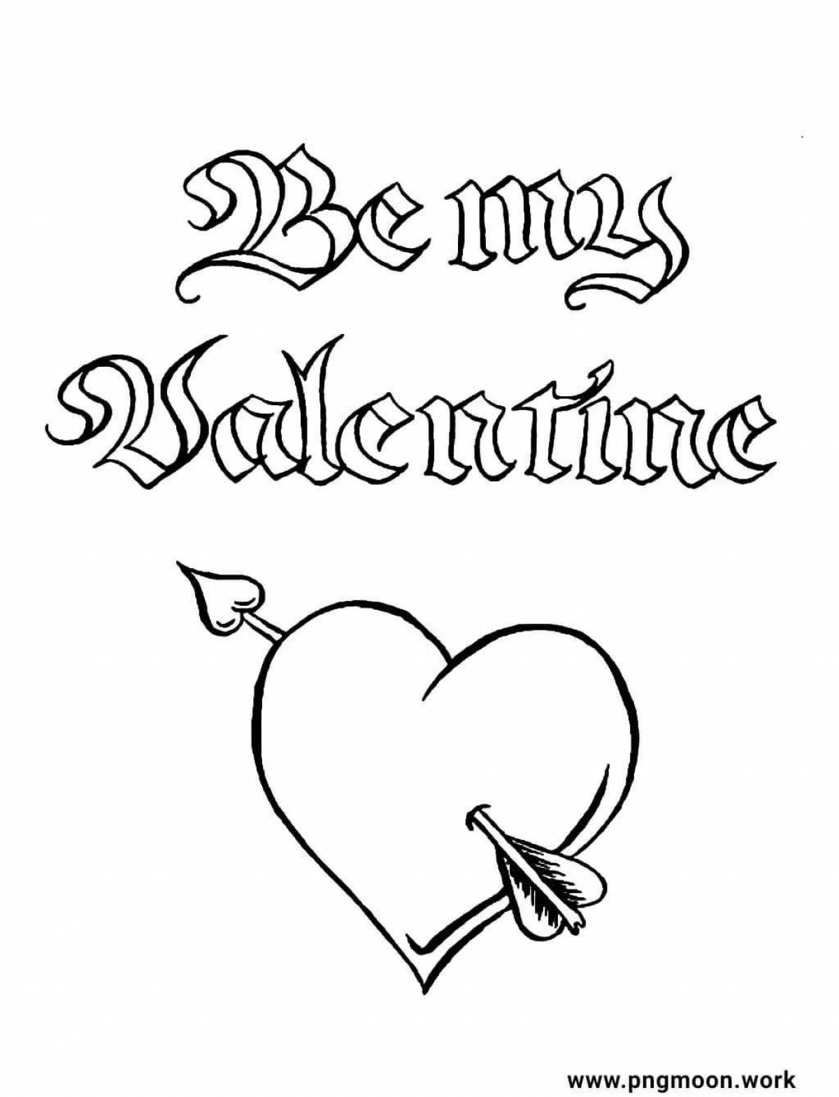 Раскраска Буйная раскраска люблю тебя до смерти