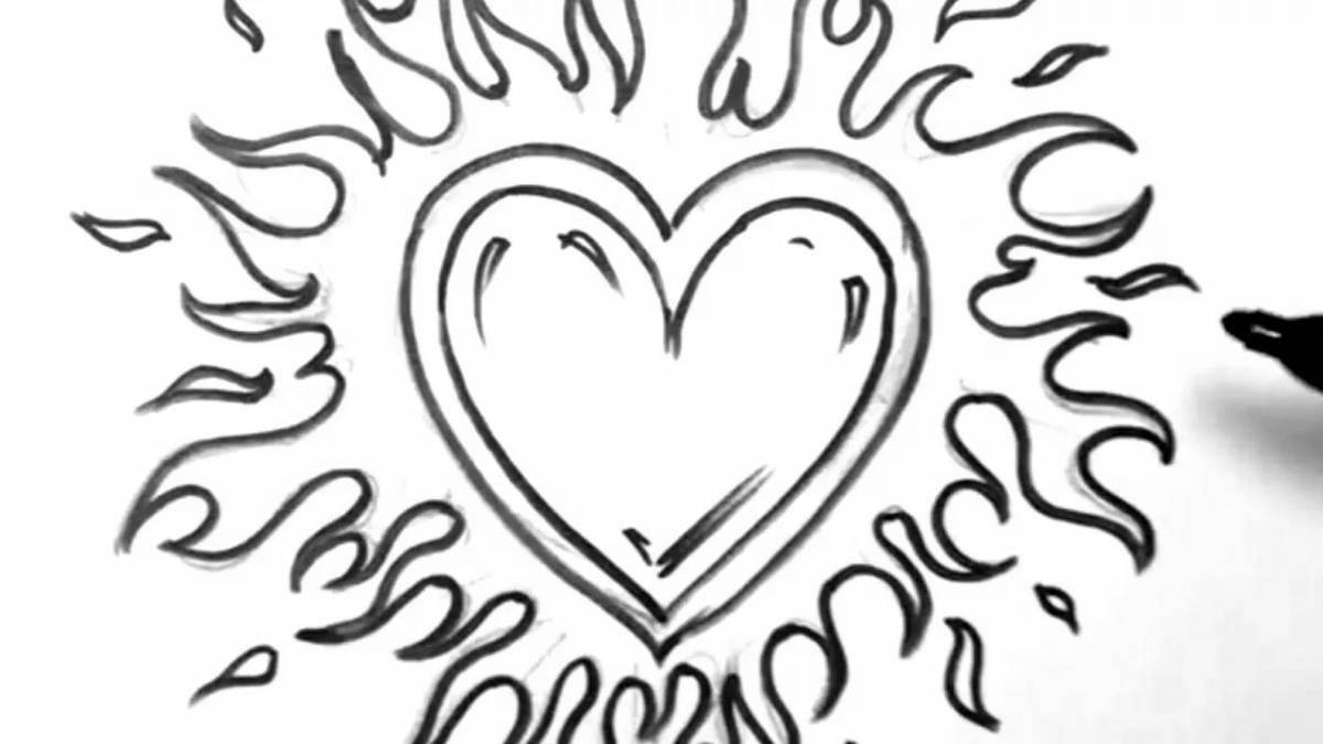 Раскраска Светящаяся раскраска люблю тебя до смерти