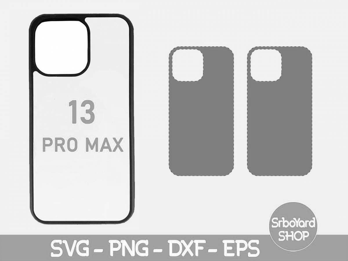 Раскраска Чудесная раскраска iphone 13 pro max