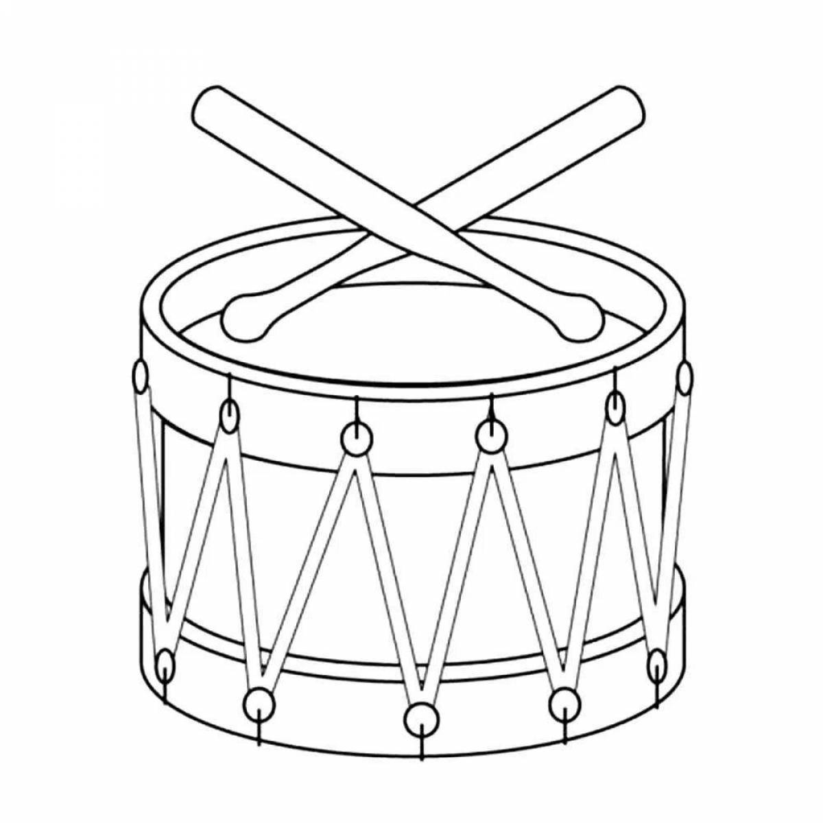 Coloring page fascinating musical instruments