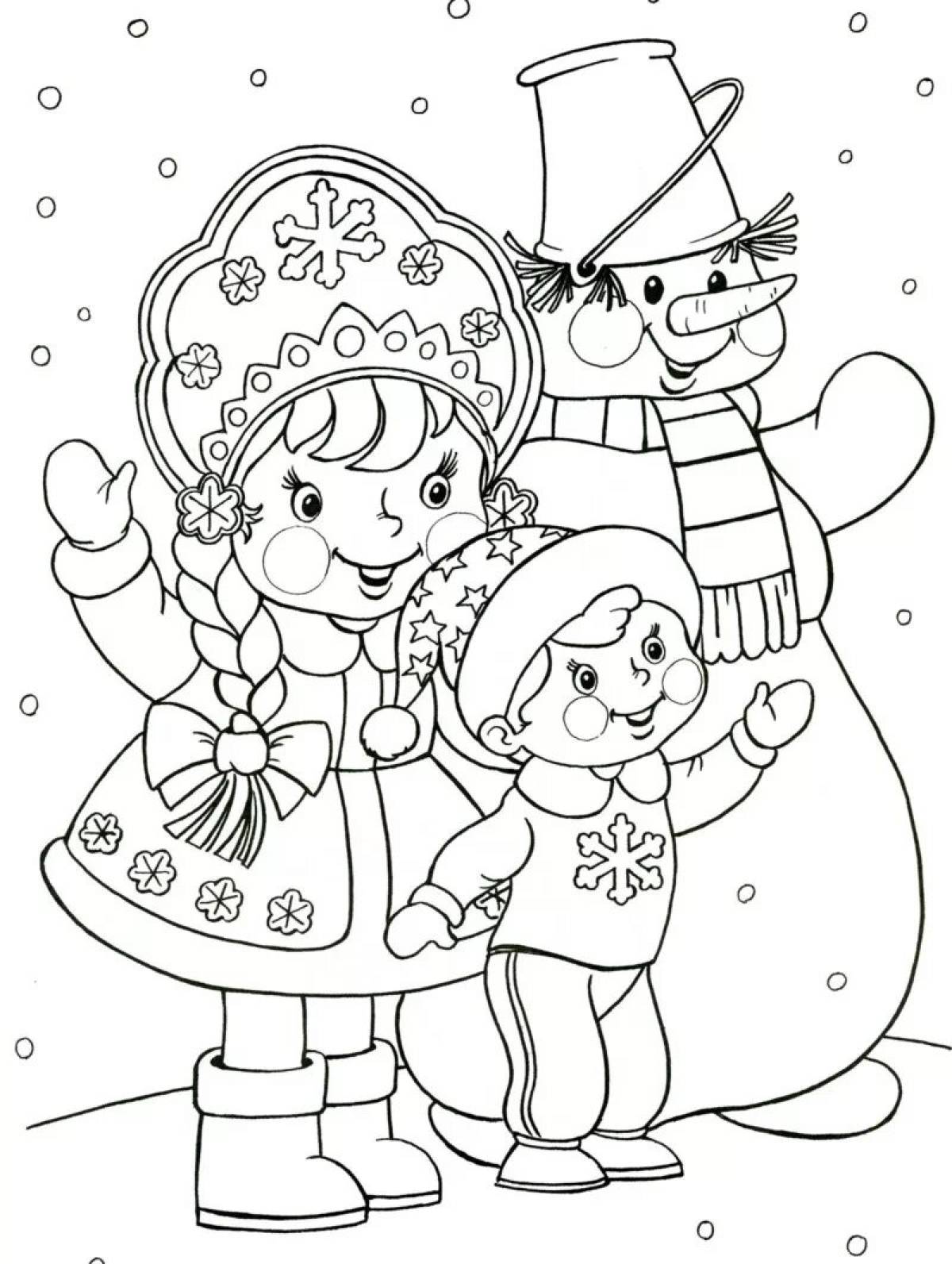 Новогодний рисунок для детей #5