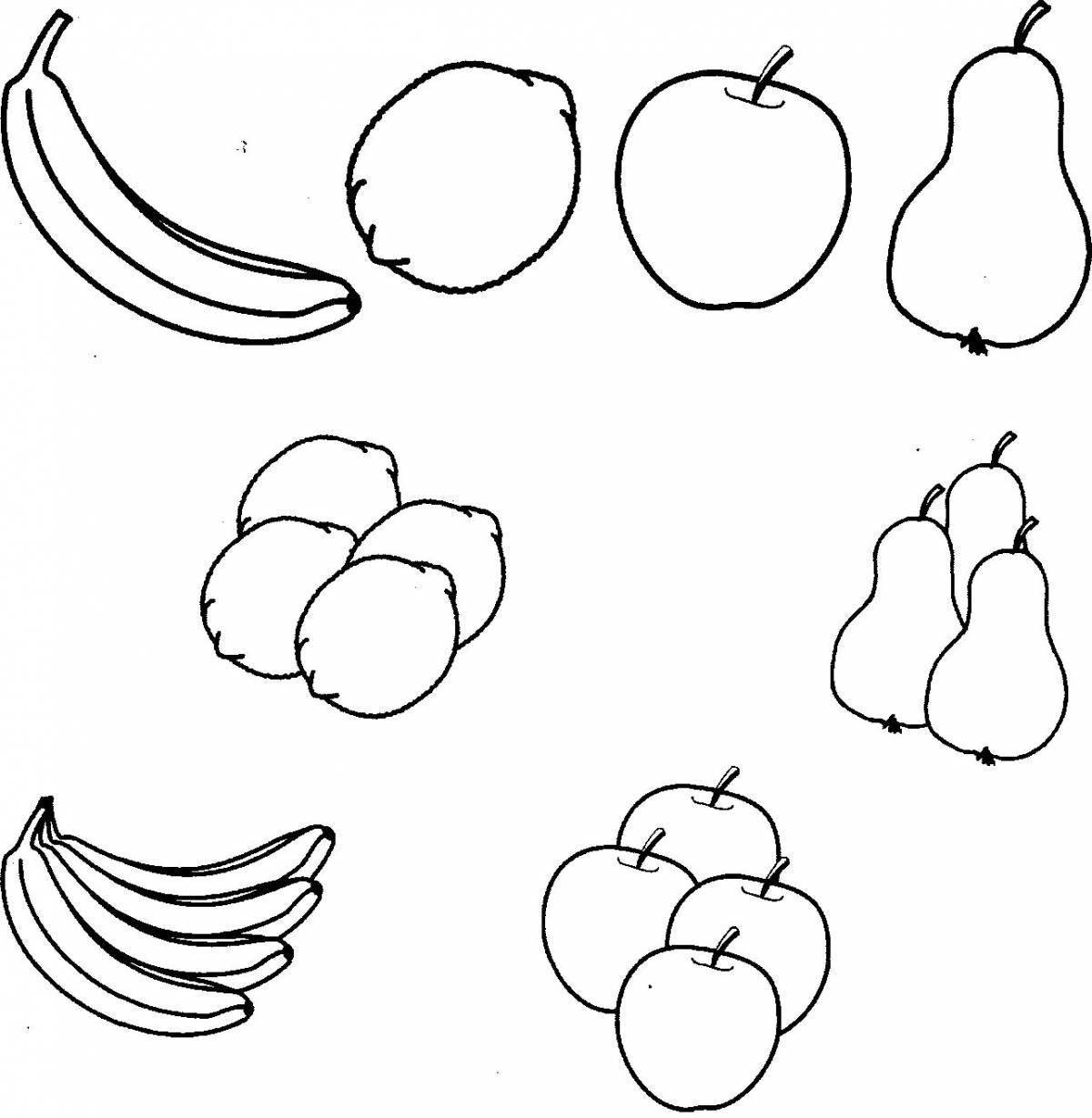 Фрукты один много картинки для детей
