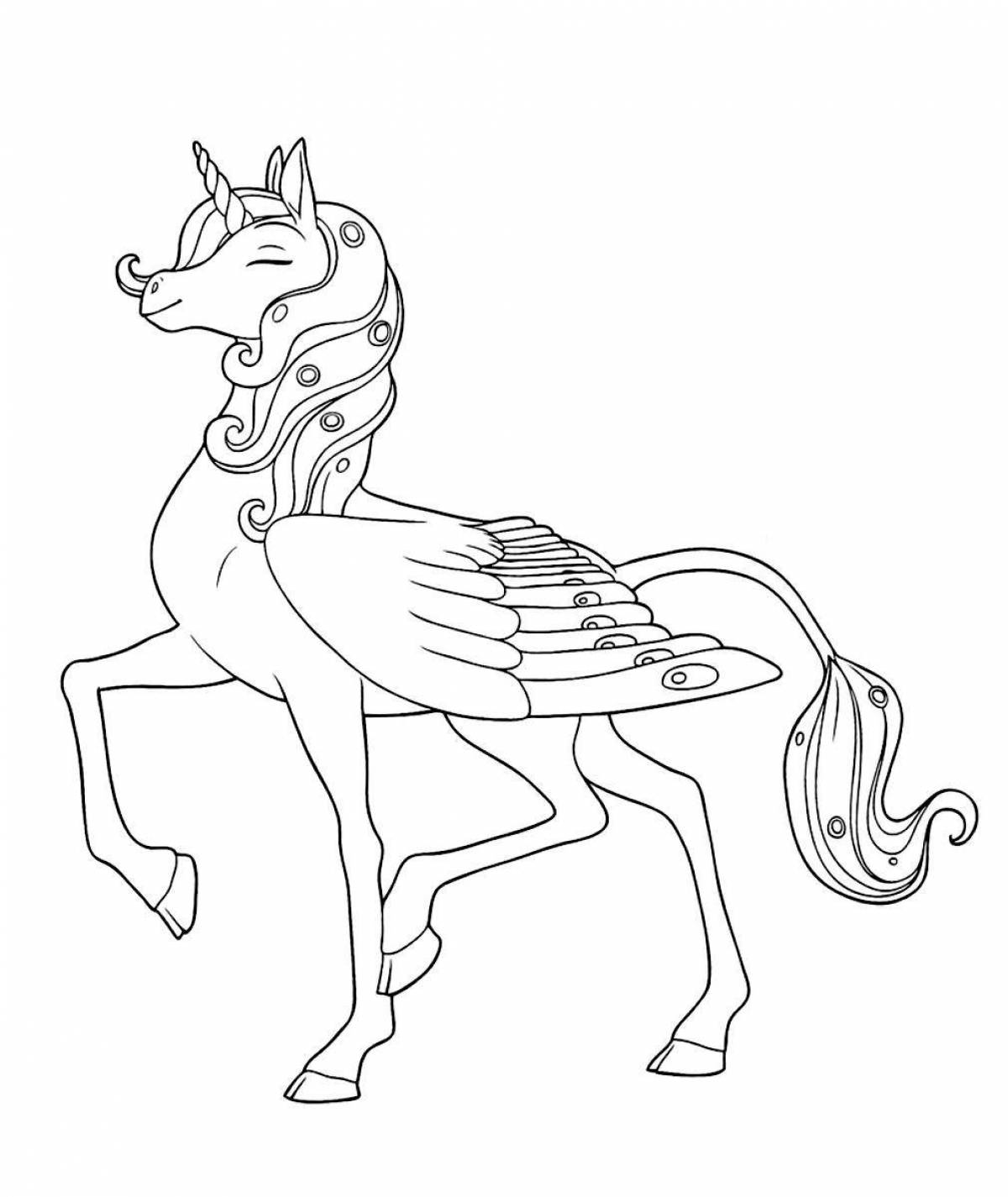 Photo Royal coloring mia and me unicorns