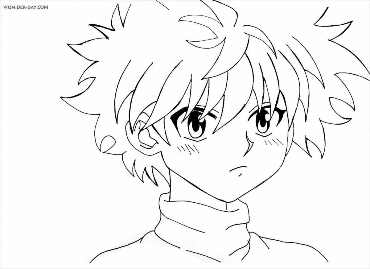 Hunter x hunter bright anime coloring book