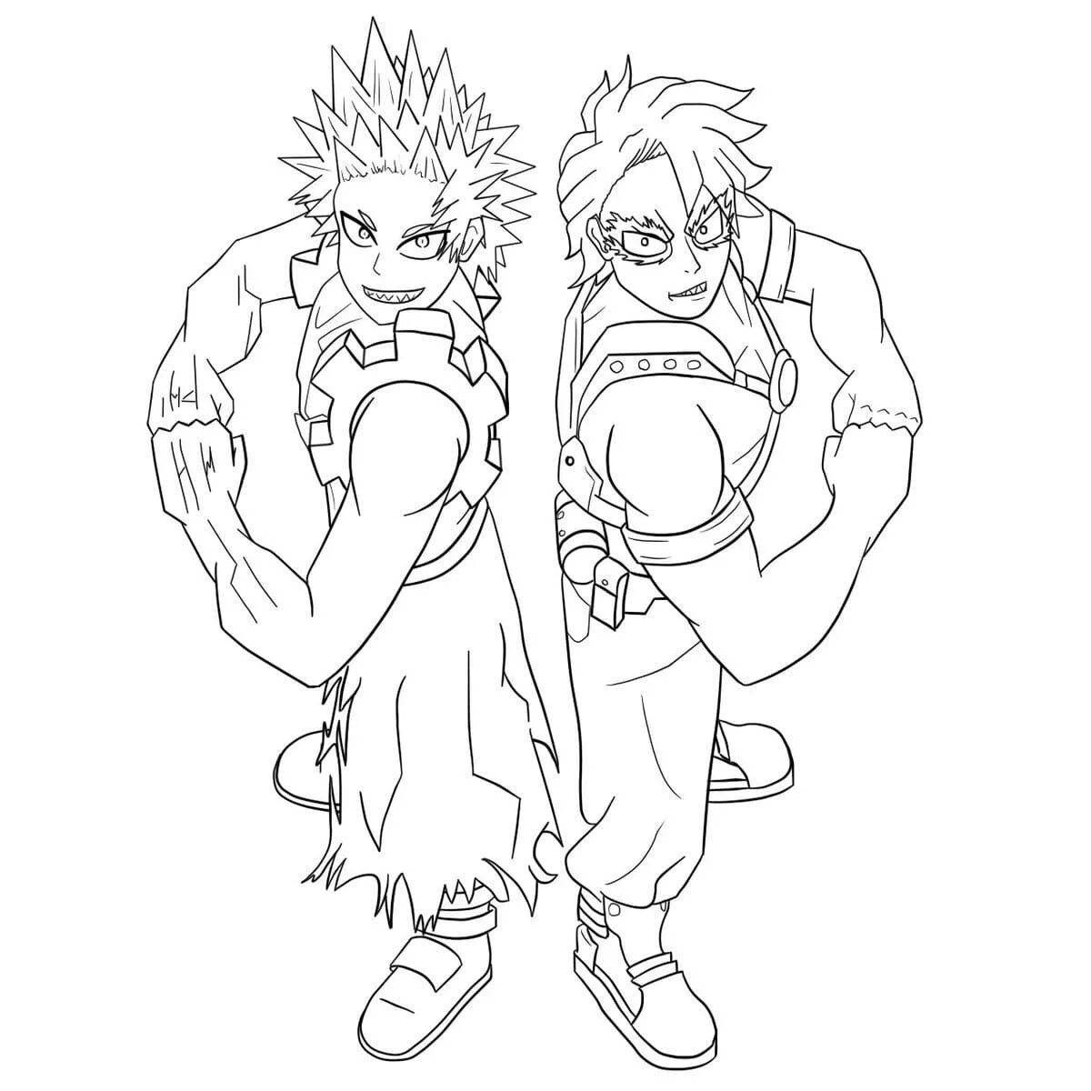 Anime hunter x hunter bright coloring book